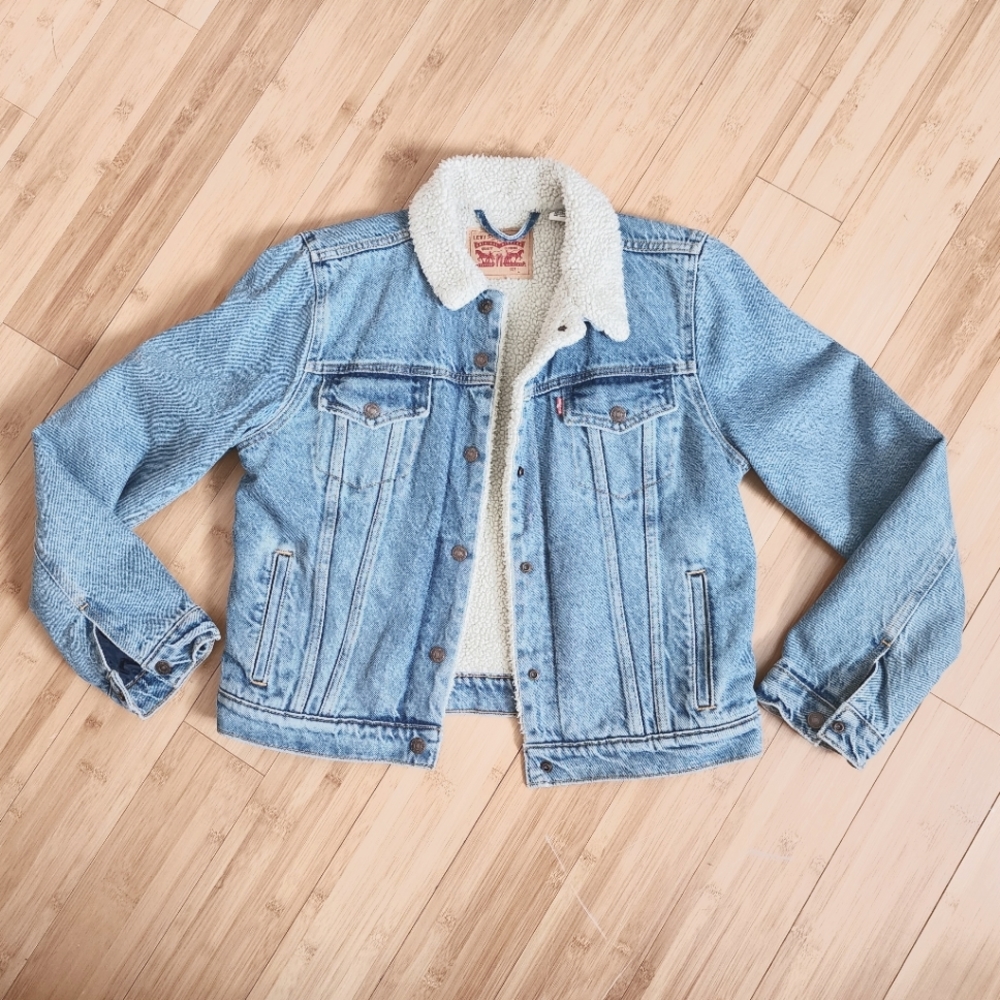 LEVIS Shearling Jean Jacket sz.Sm